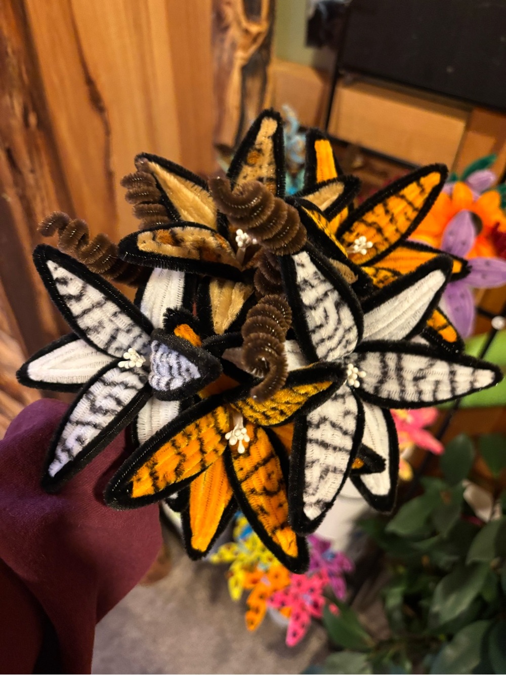 Handmade Animal Print Bouquet